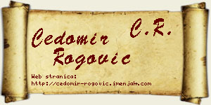 Čedomir Rogović vizit kartica
